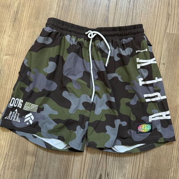 Slunks Swim Trunks APEX1 Volleyball Camo Shorts Medium - Picture 1 of 5